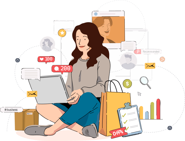 Twindigit woman e-commerce expert